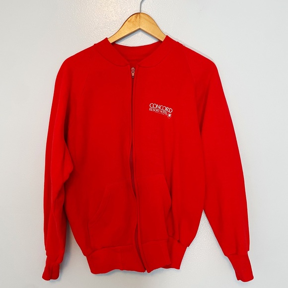 Retro red Budweiser zip up sweater - Picture 2 of 6